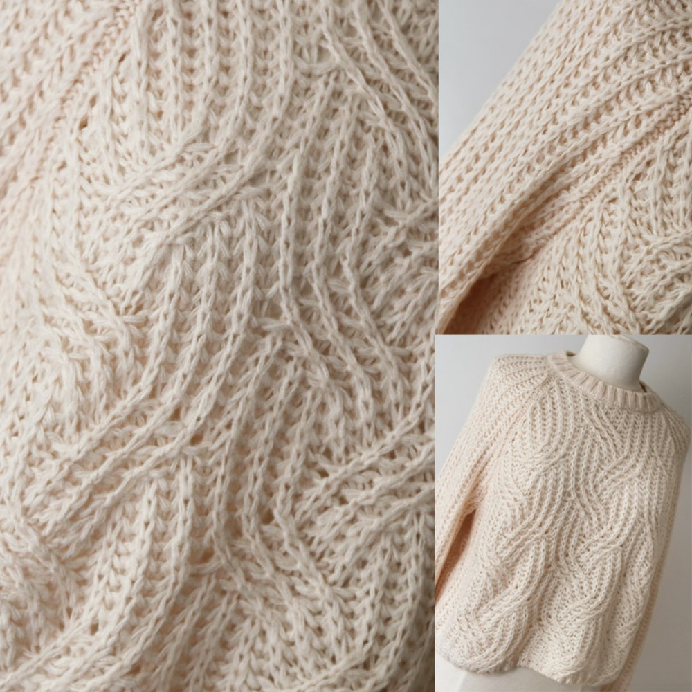 UO Kimchi Blue Bella Cable Knit Pullover Sweater - Picture 4 of 8